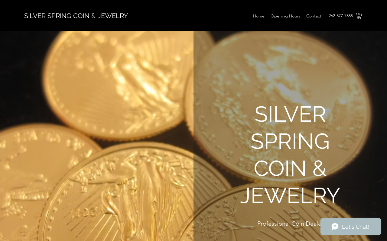 Silver Spring Coin & Gem website preview