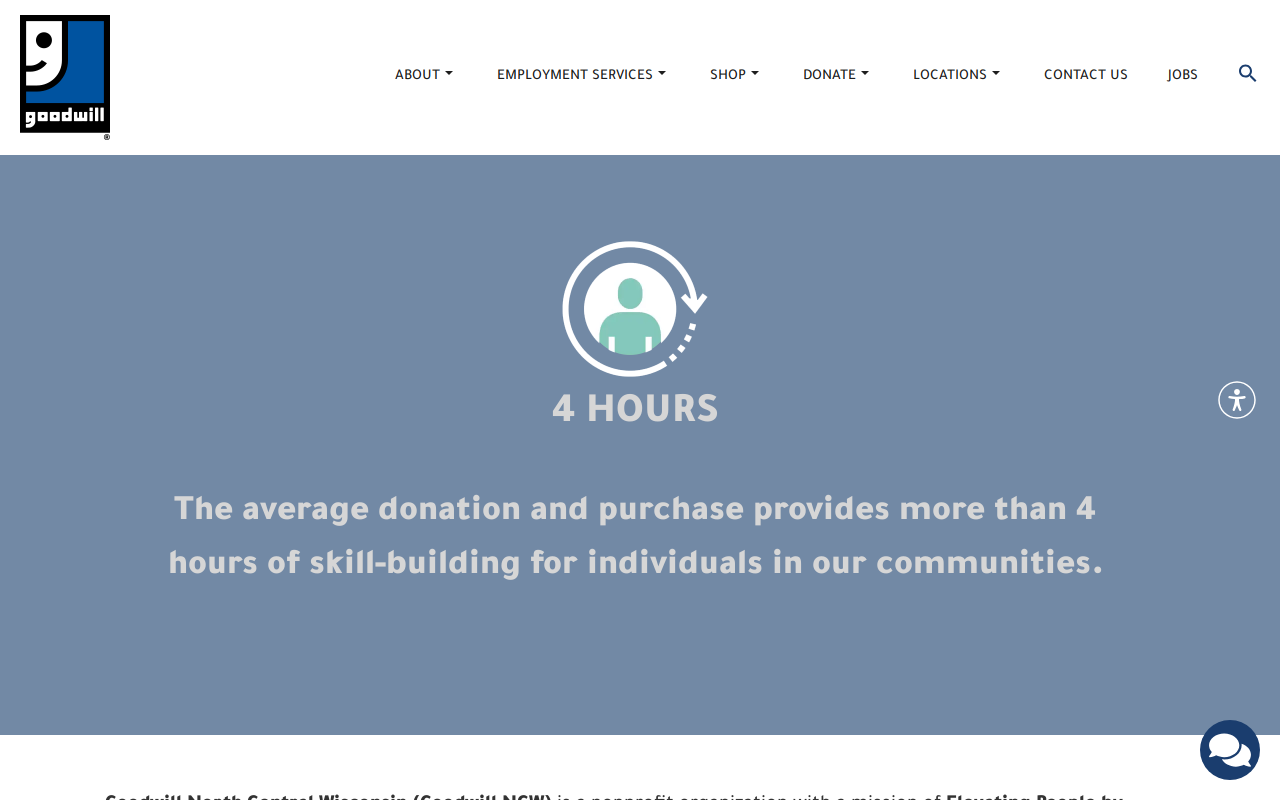Green Bay East Goodwill Retail Store And Training Center website preview