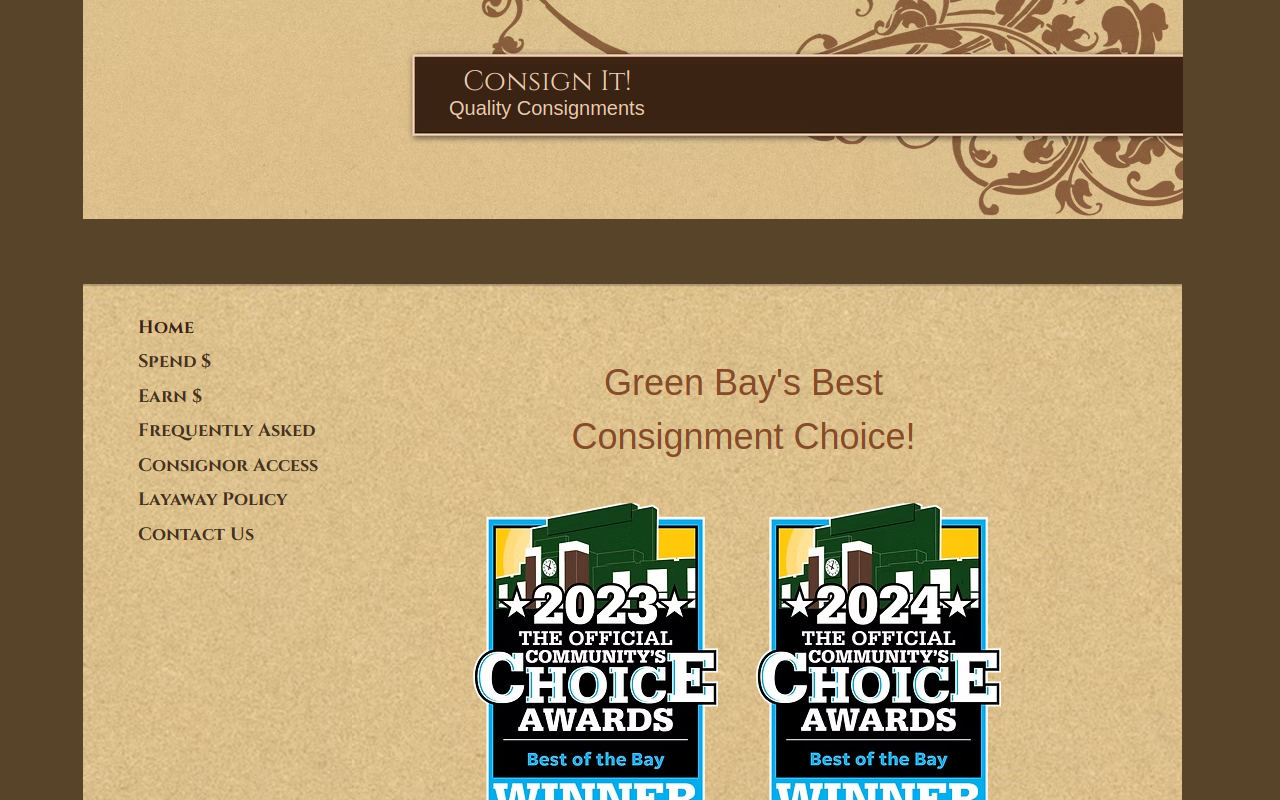 Consign It Quality Consignments website preview