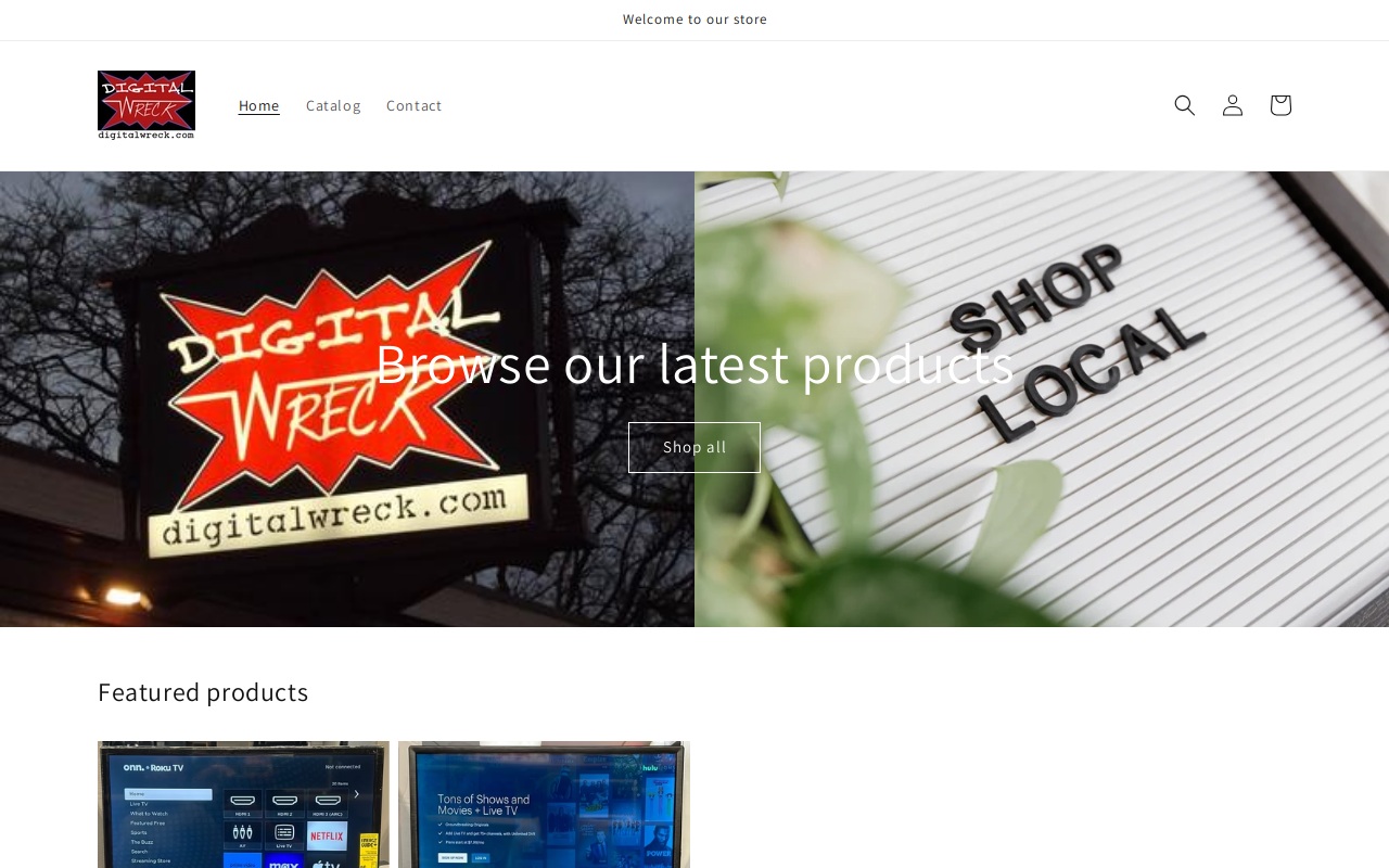 Digital Wreck website preview