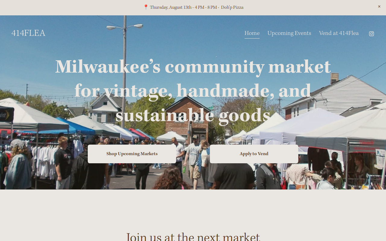 414Flea website preview