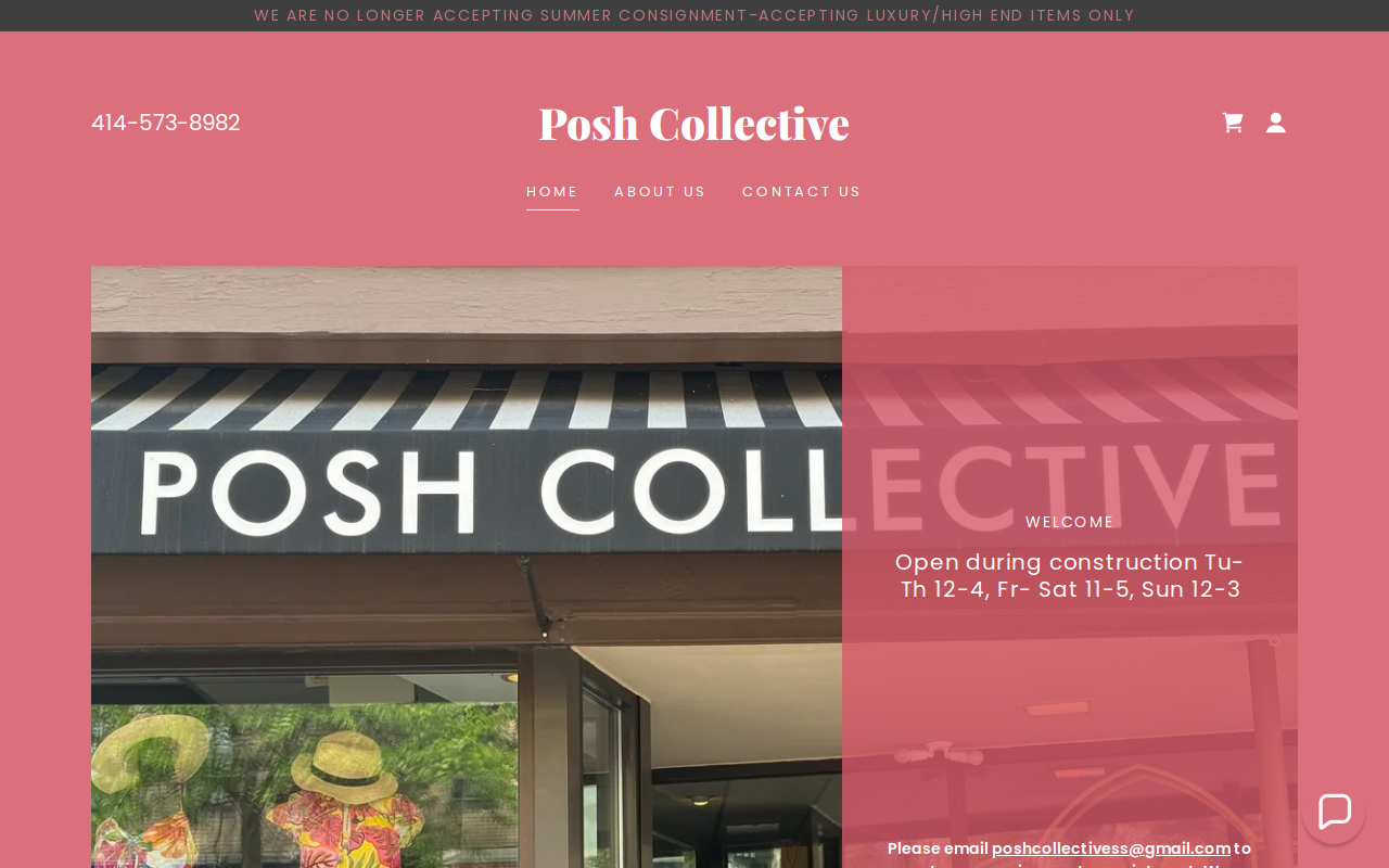 Posh Collective MKE website preview