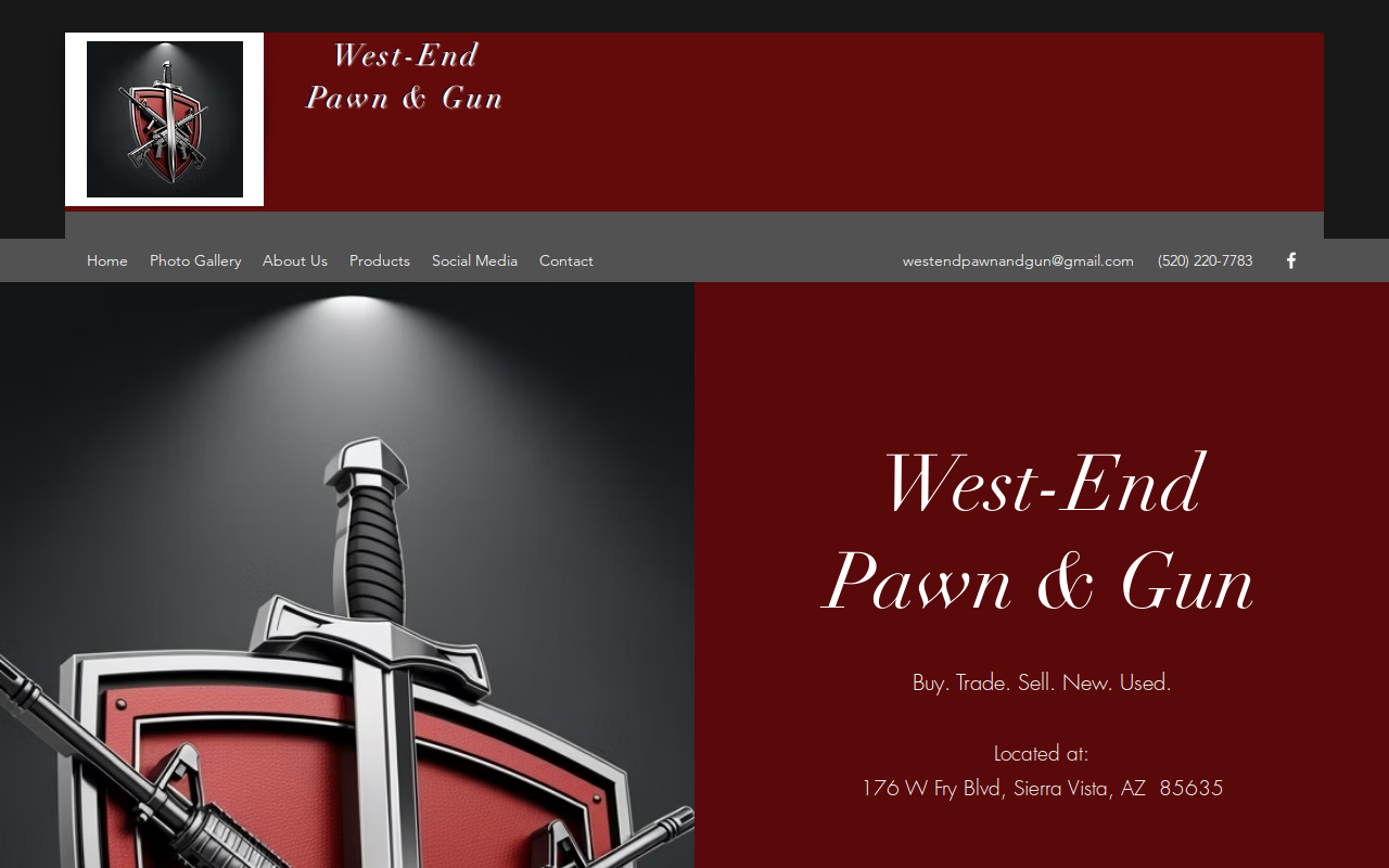 West-End Pawn & Gun website preview