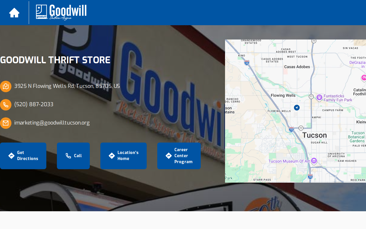 Goodwill Thrift Store website preview