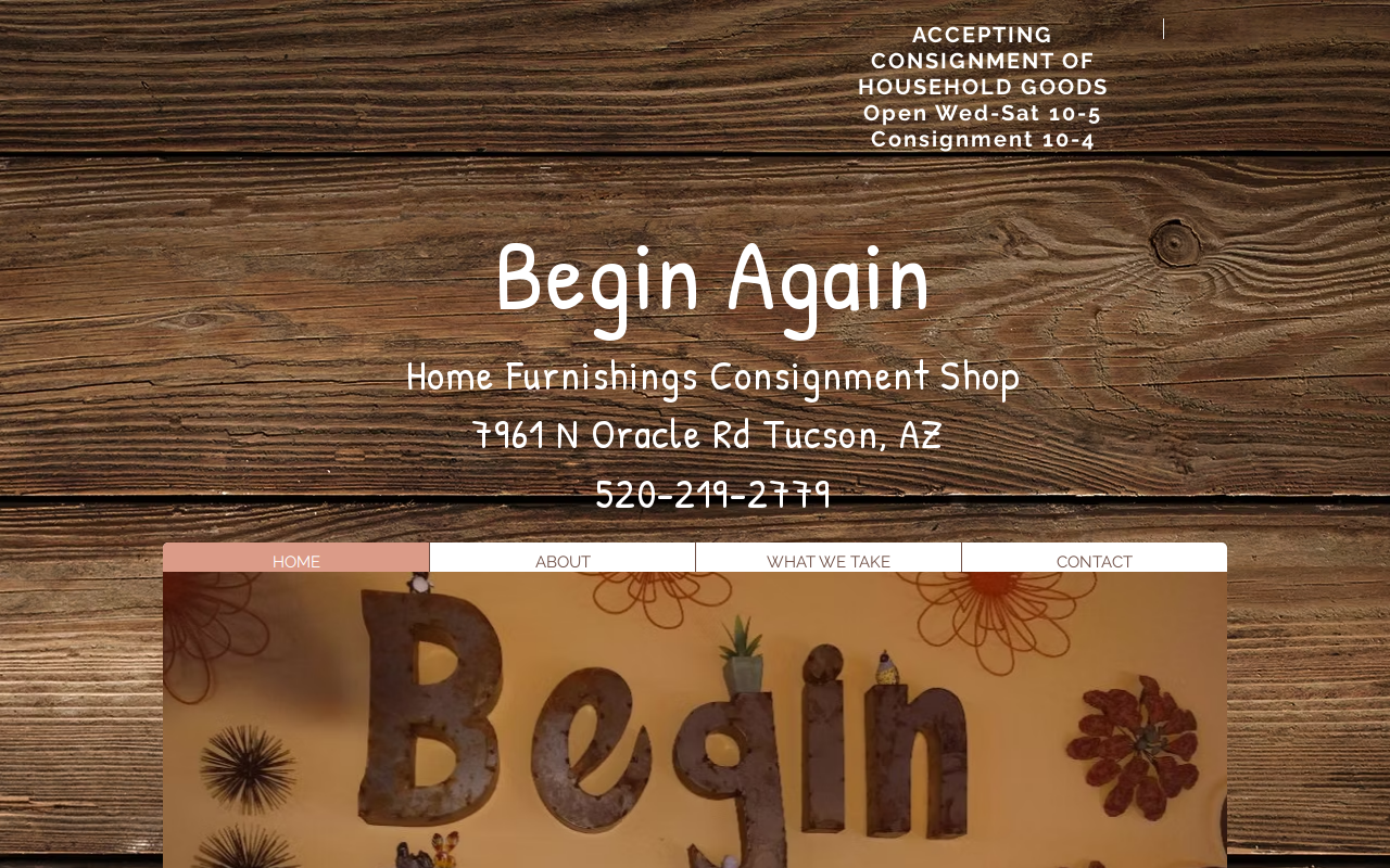 Begin Again website preview