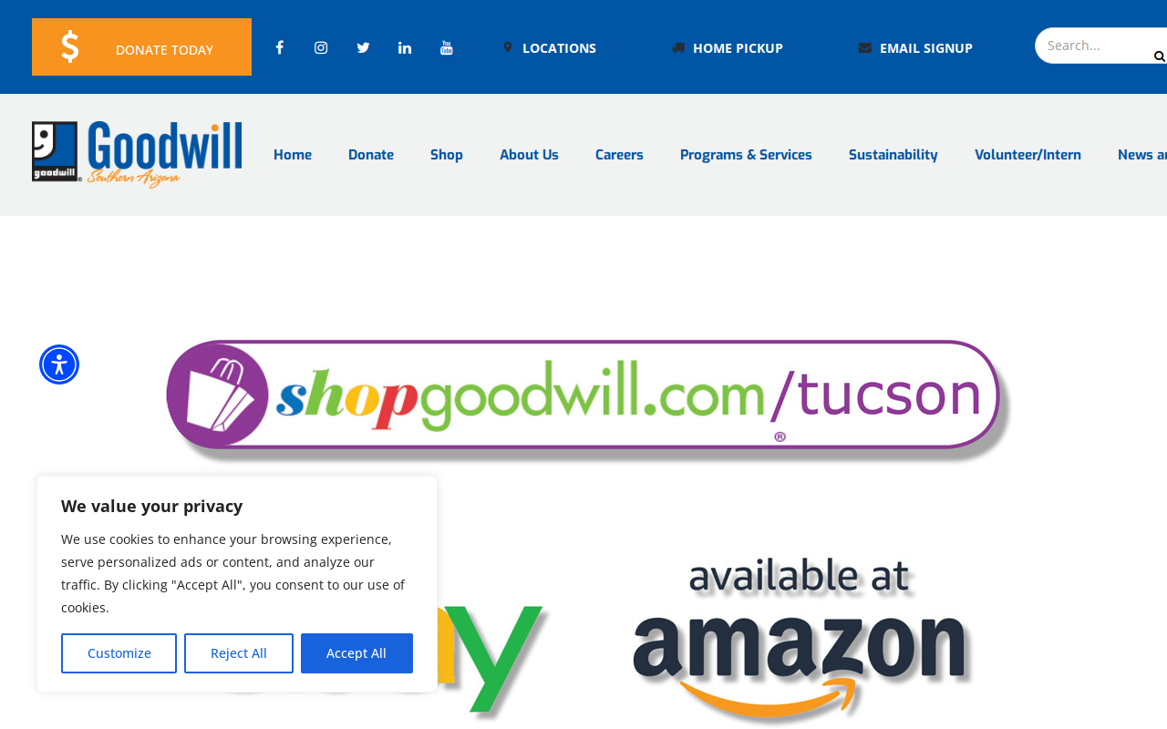 Goodwill Online Pickup website preview