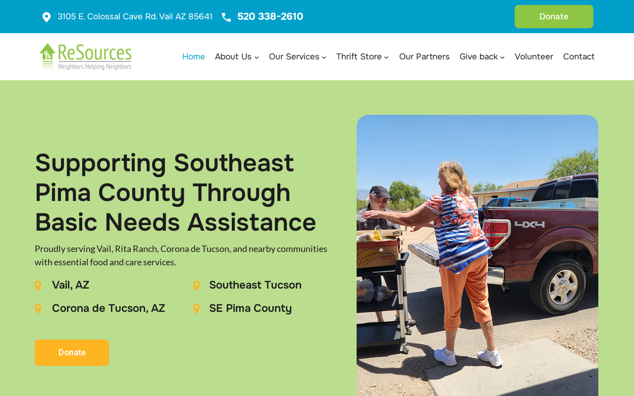 Vail Depot Thrift Store website preview