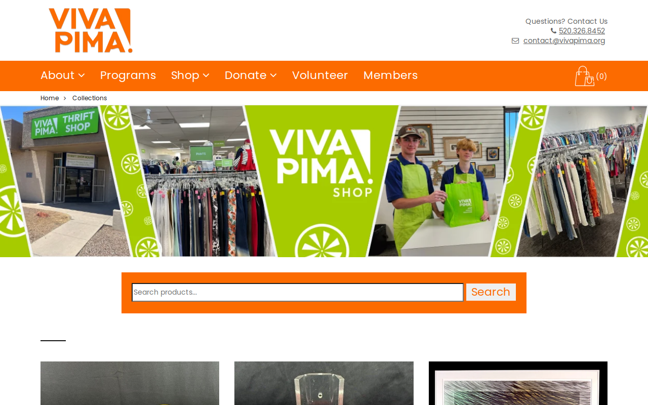 VIVA PIMA! website preview