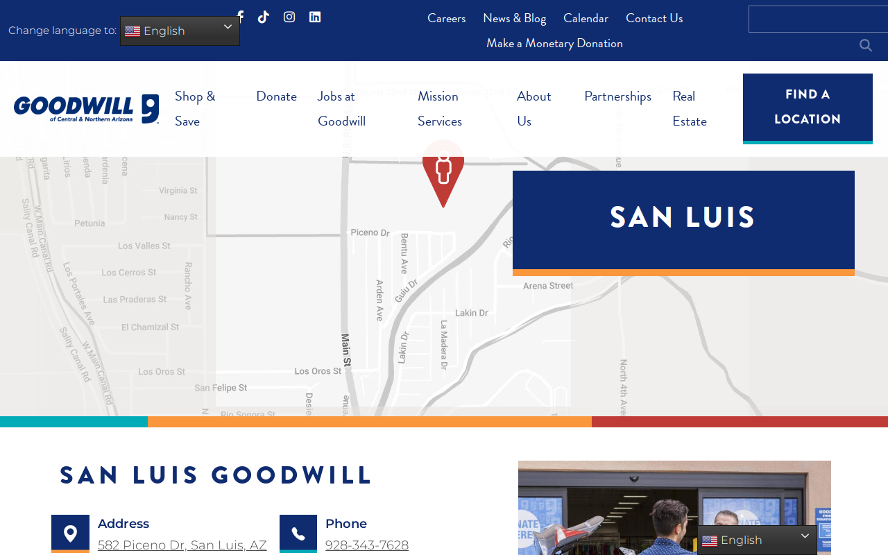 Goodwill of Central and Northern Arizona website preview