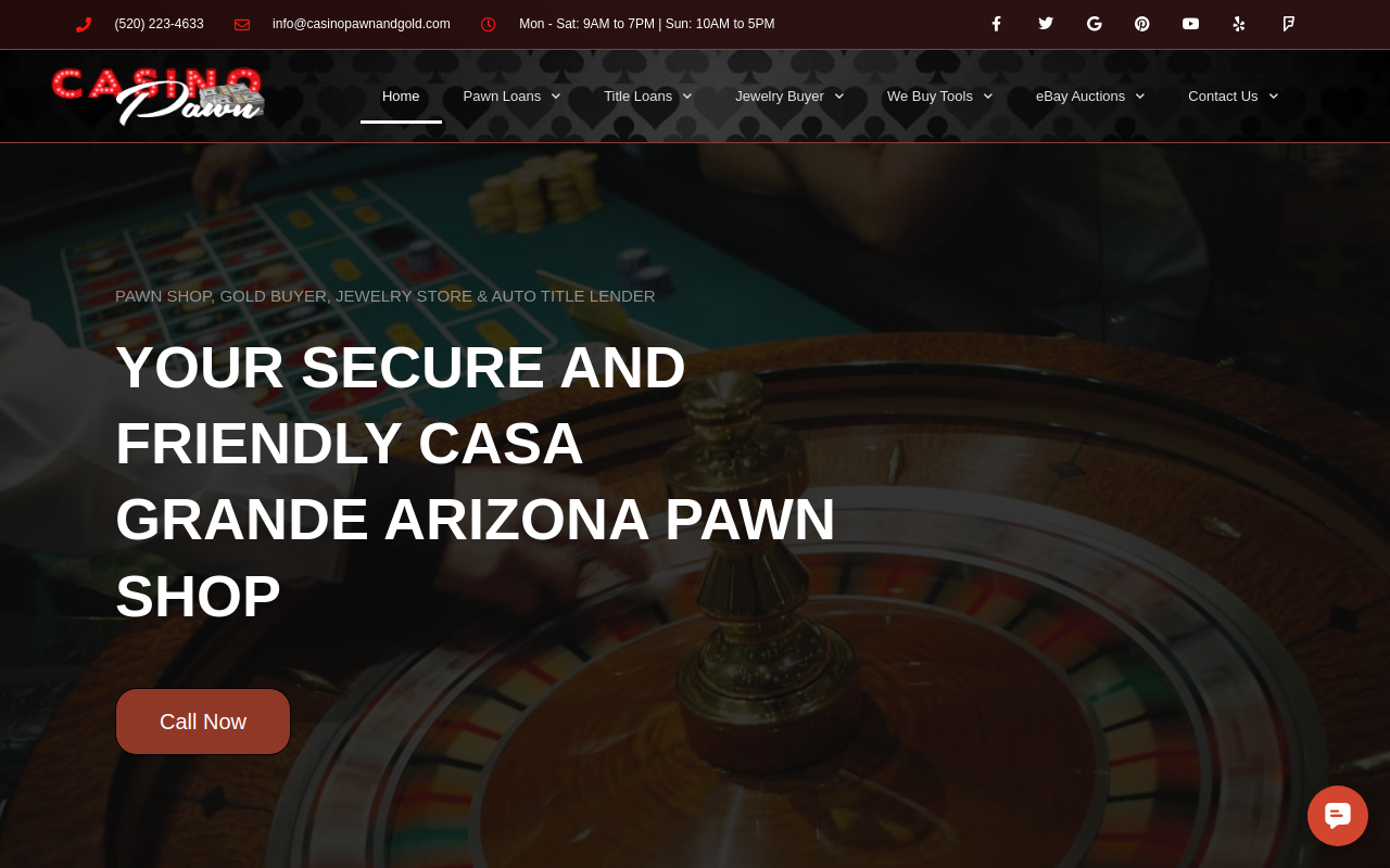 Casino Pawn And Gold website preview