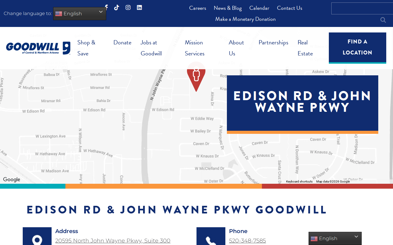 Maricopa - Goodwill website preview