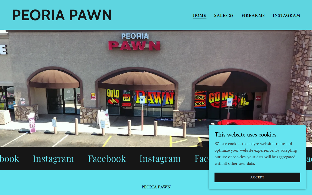 Peoria Pawn website preview