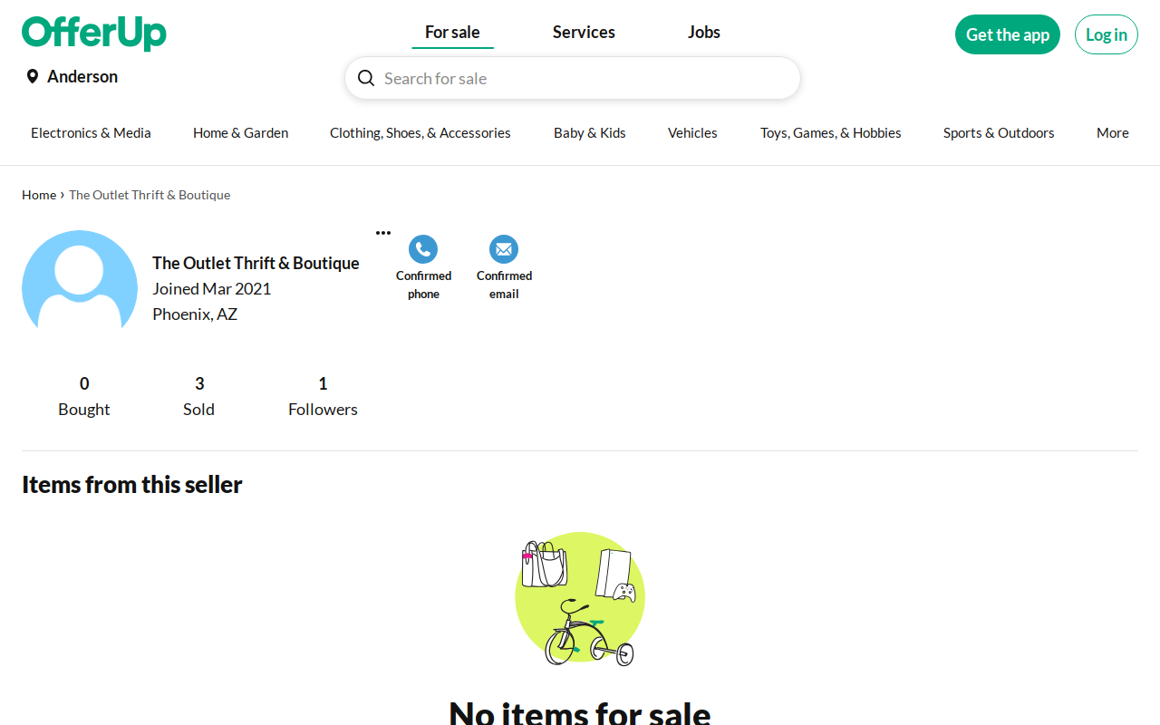 Mama Jolie's Treasures website preview