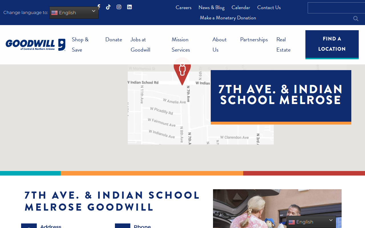 Melrose Goodwill Retail Store and Donation Center website preview
