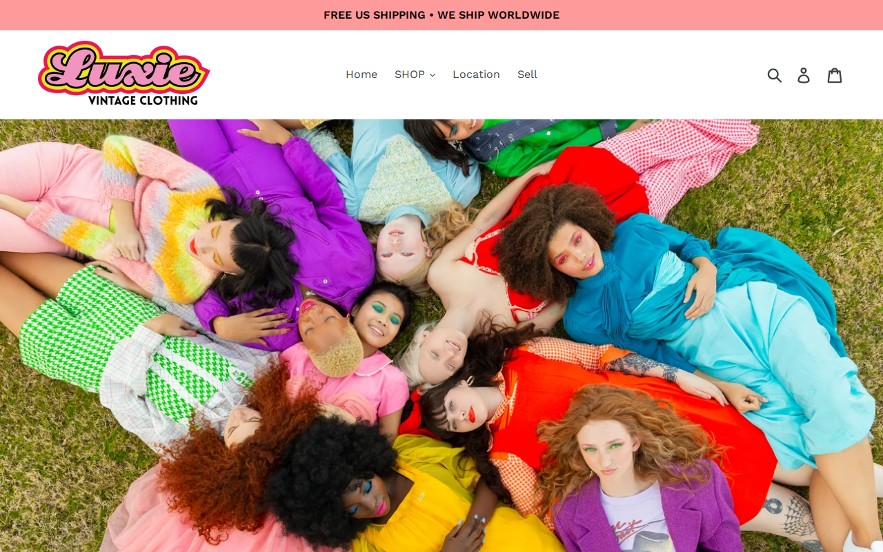Luxie Vintage website preview