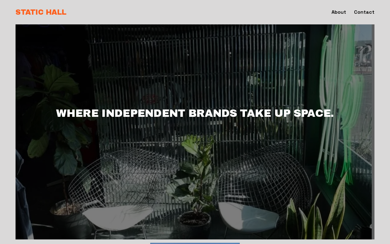 Static Hall website preview
