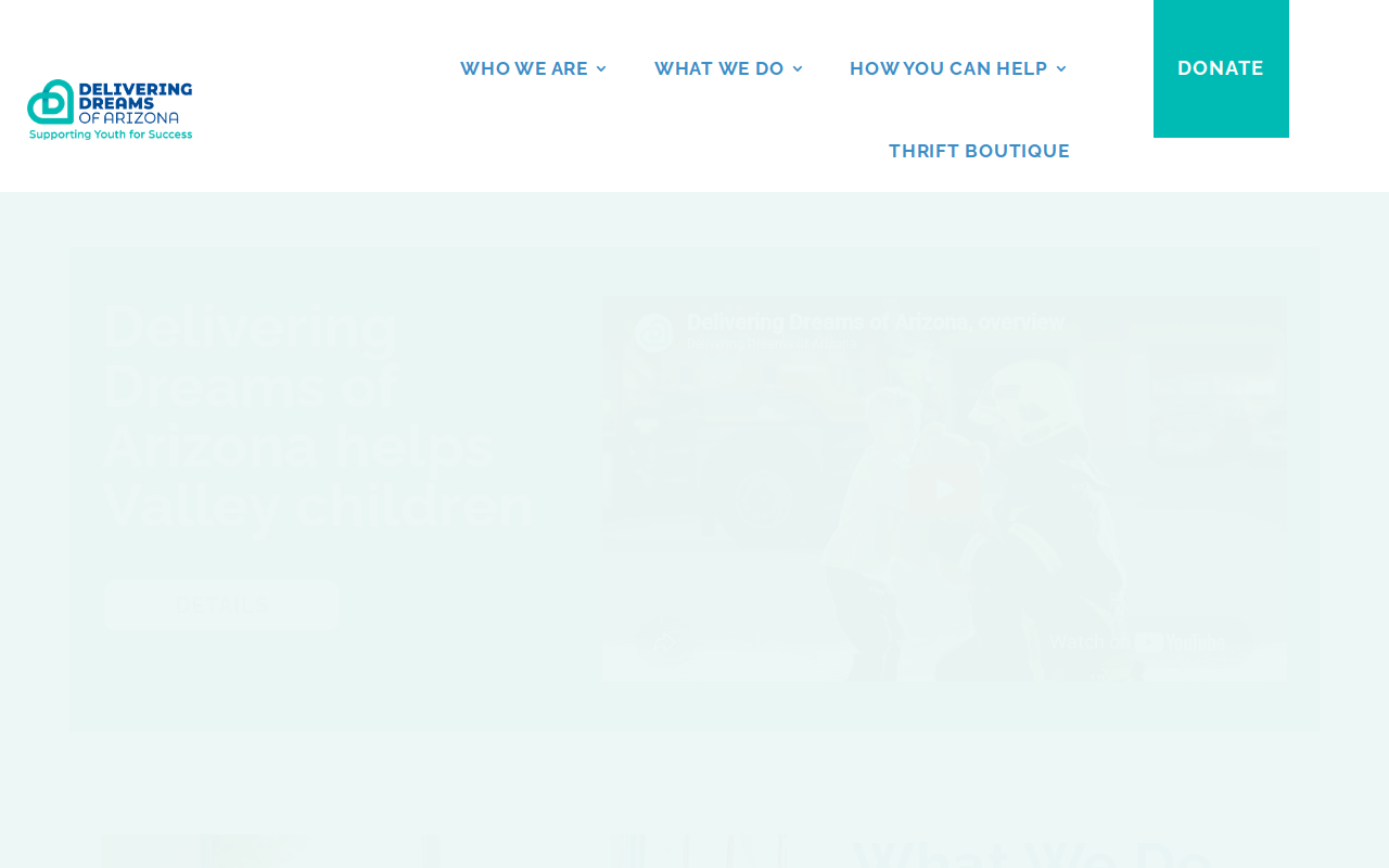 Delivering Dreams of Arizona website preview