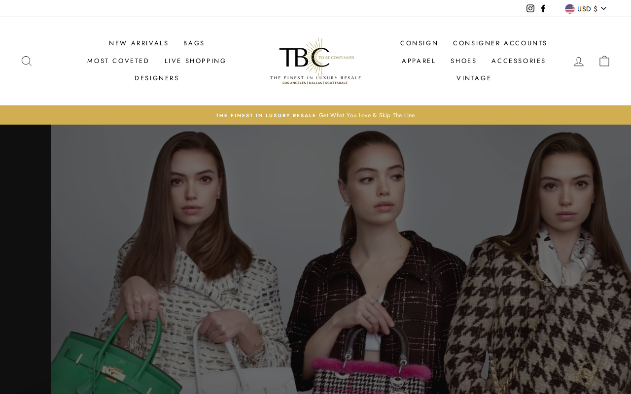 To Be Continued website preview