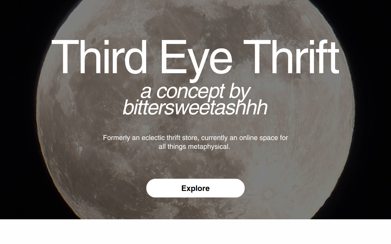 Third Eye Thrift website preview