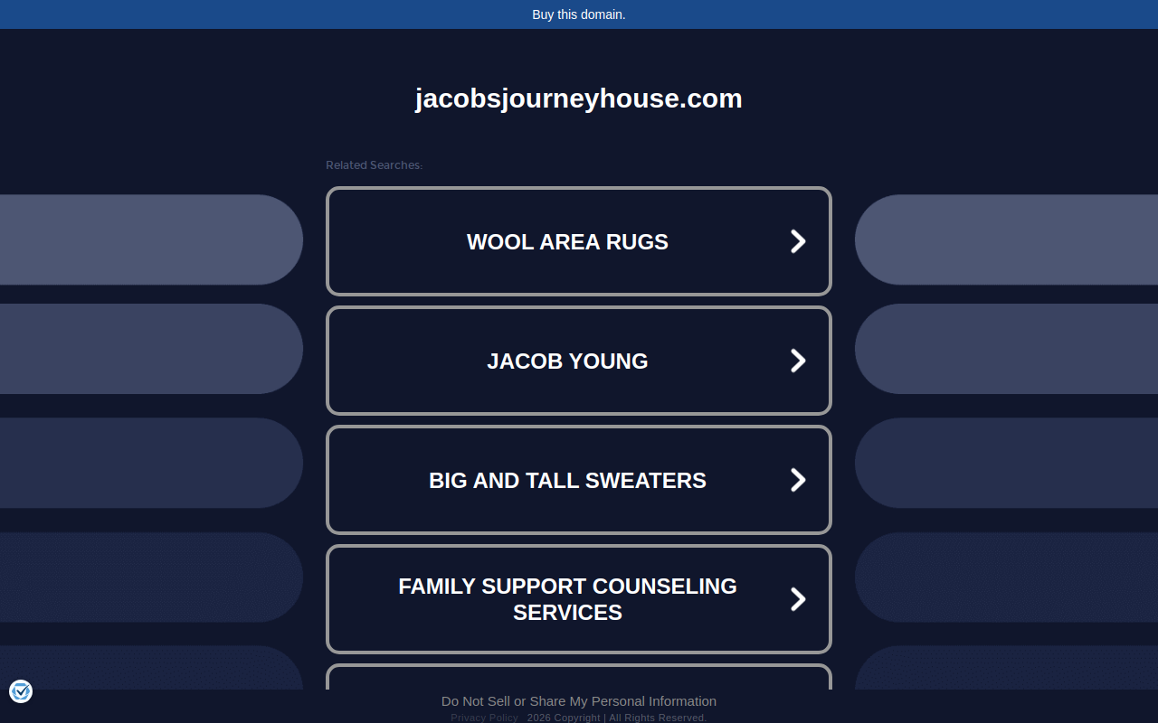 Jacob's Journey House website preview