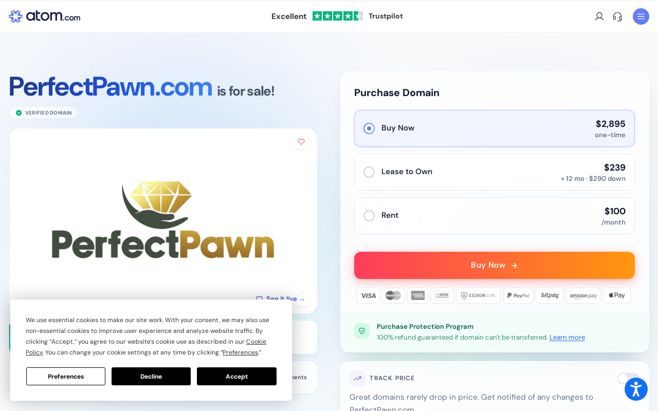 Perfect Pawn and Gun website preview