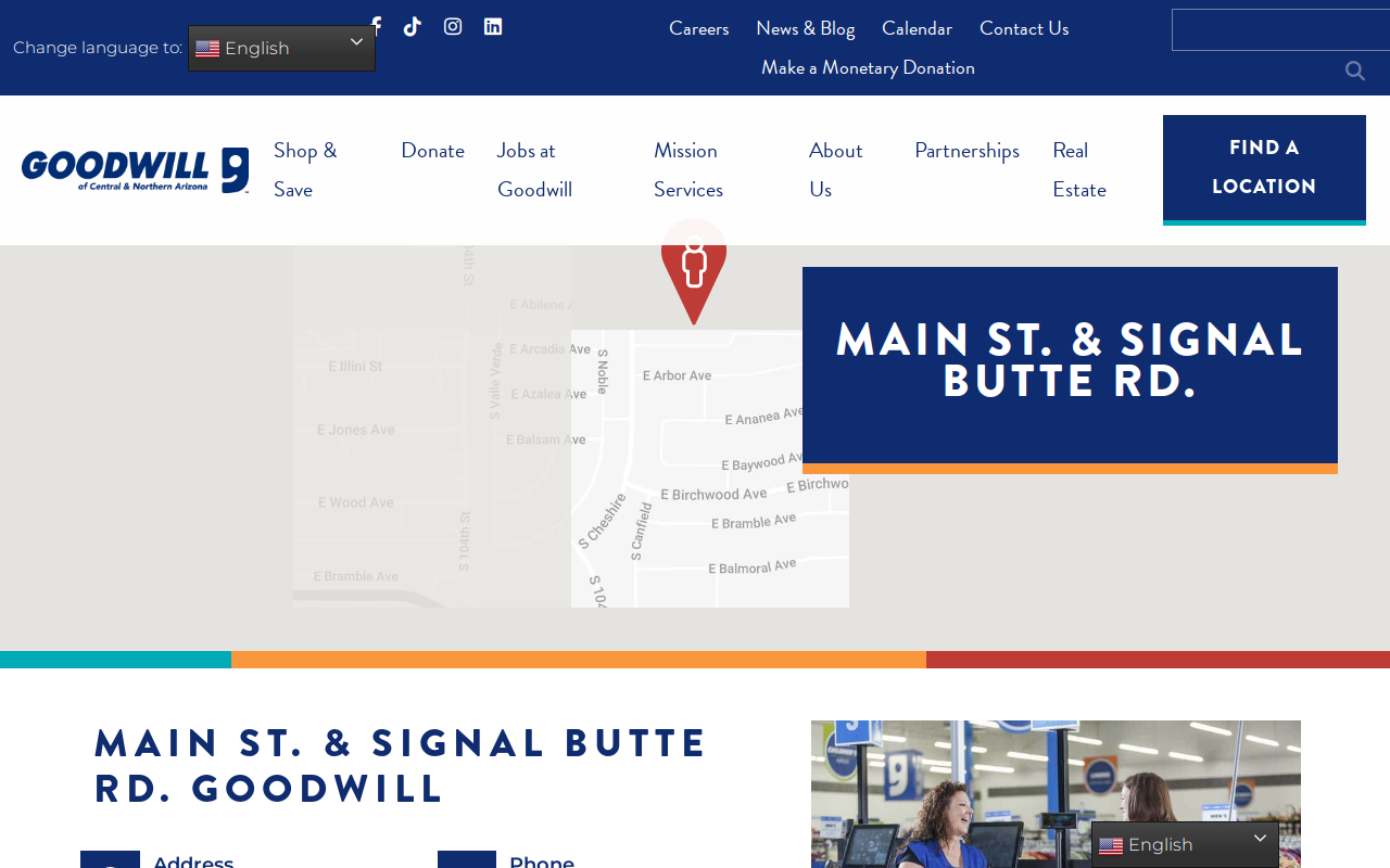 Apache Trail Goodwill Retail Store and Donation Center website preview
