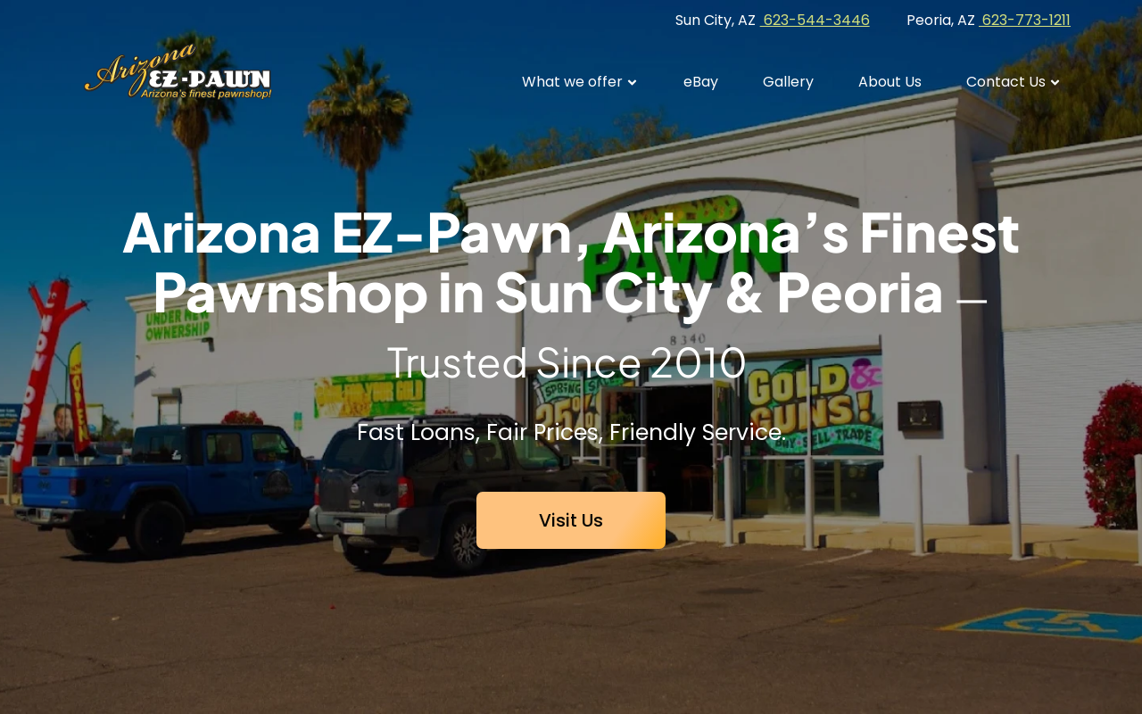 Arizona EZ Pawn website preview
