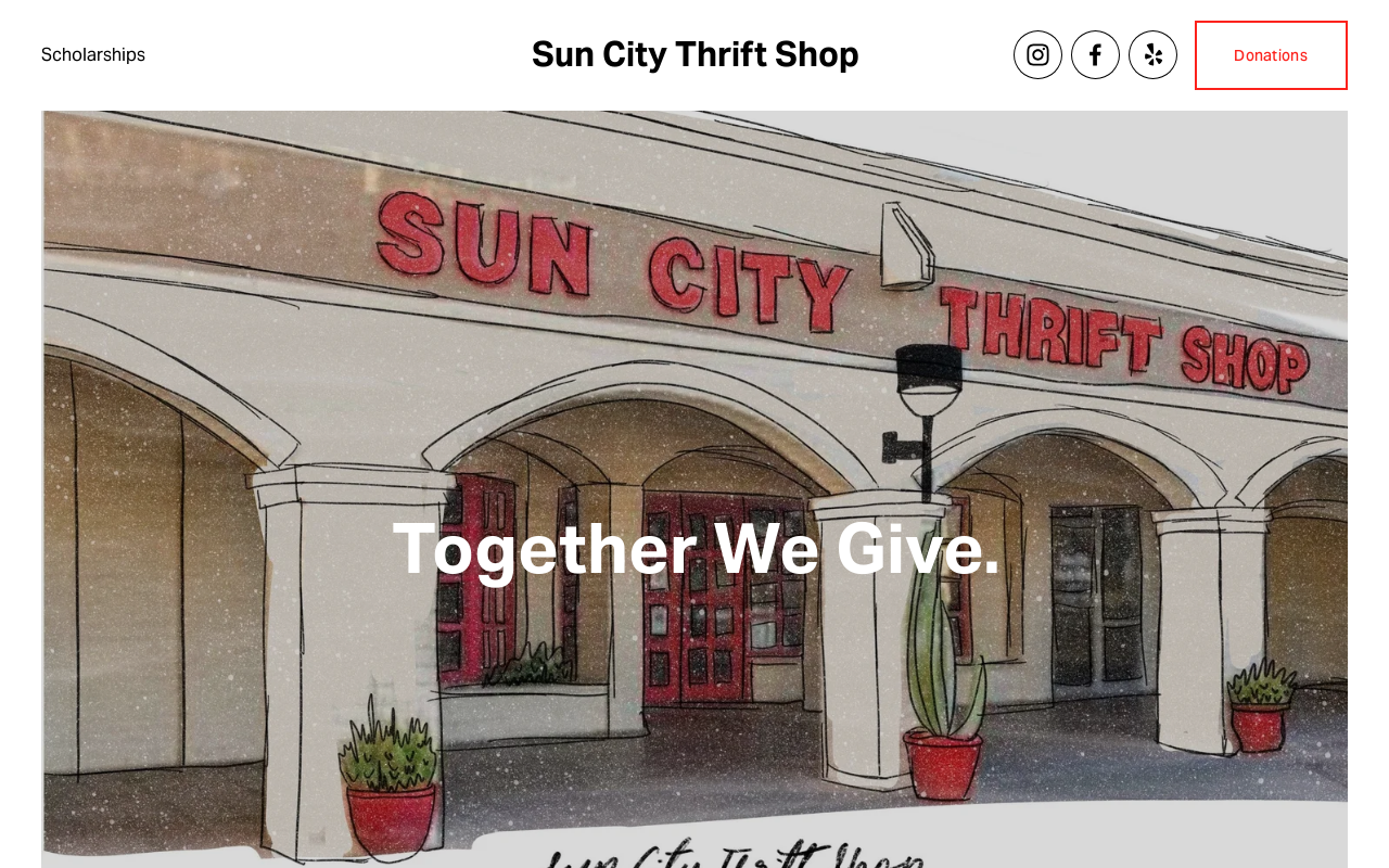 Sun City Thrift Shop website preview