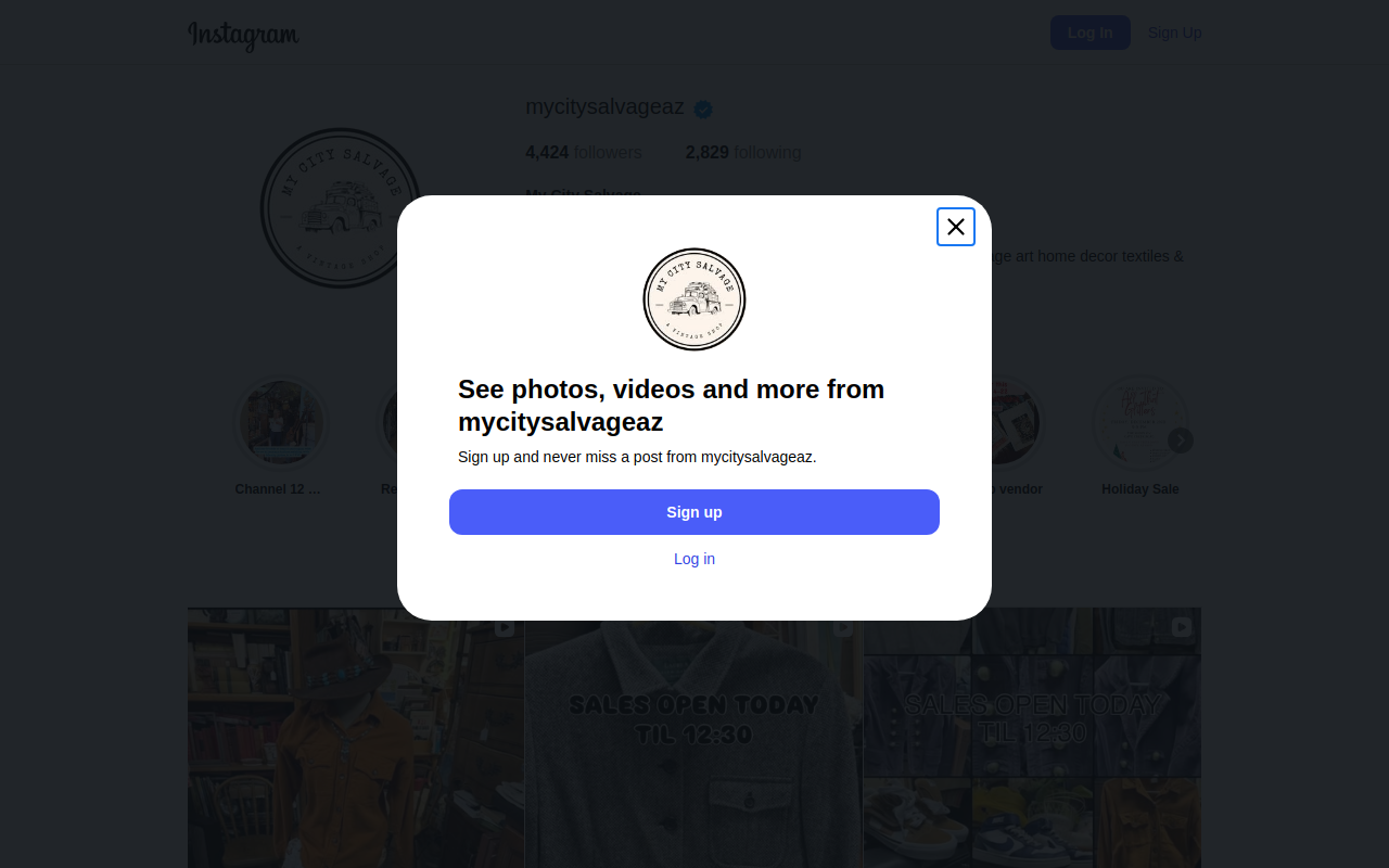 My City Salvage website preview