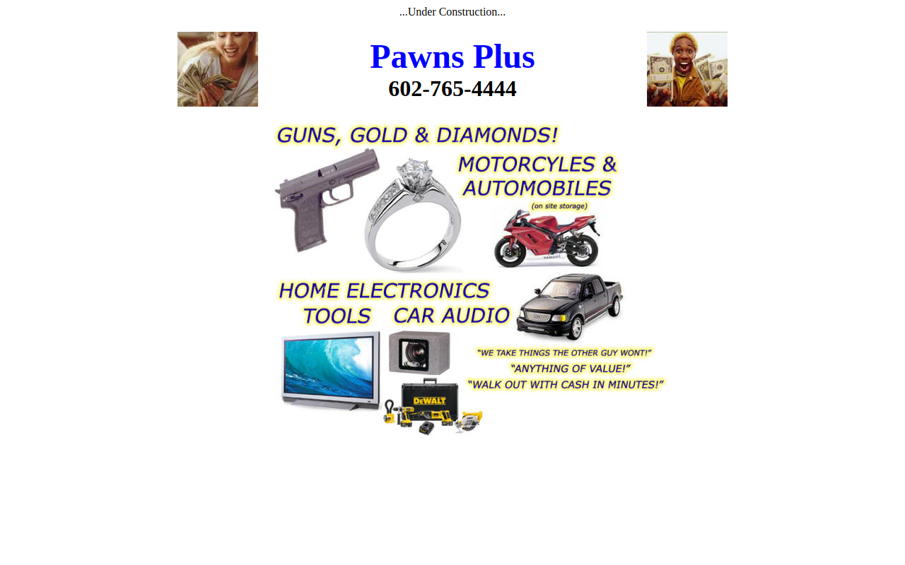 Pawns Plus website preview