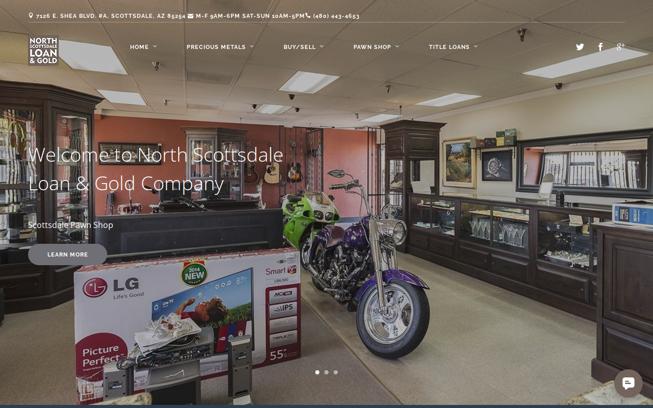 North Scottsdale Loan and Gold website preview