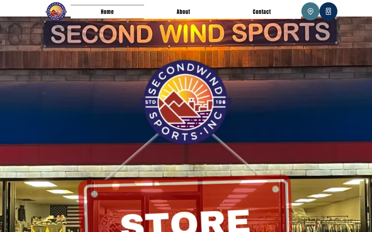 Second Wind Sports website preview