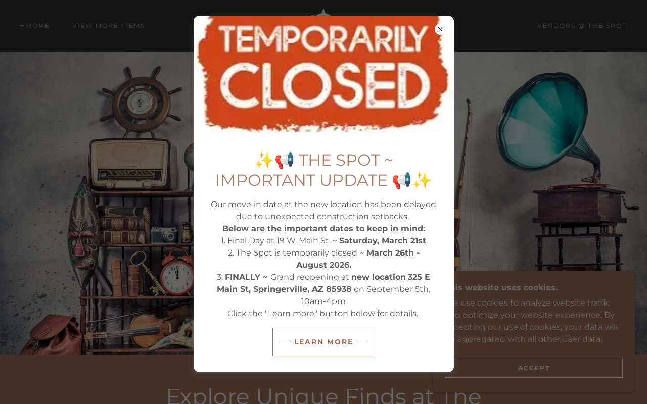 The Spot Az website preview