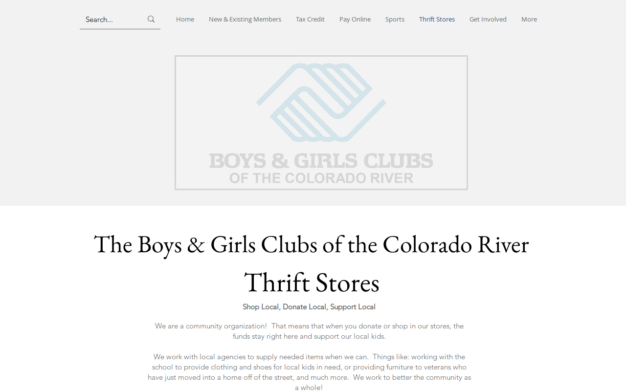 Boys & Girls Club Thrift Store website preview