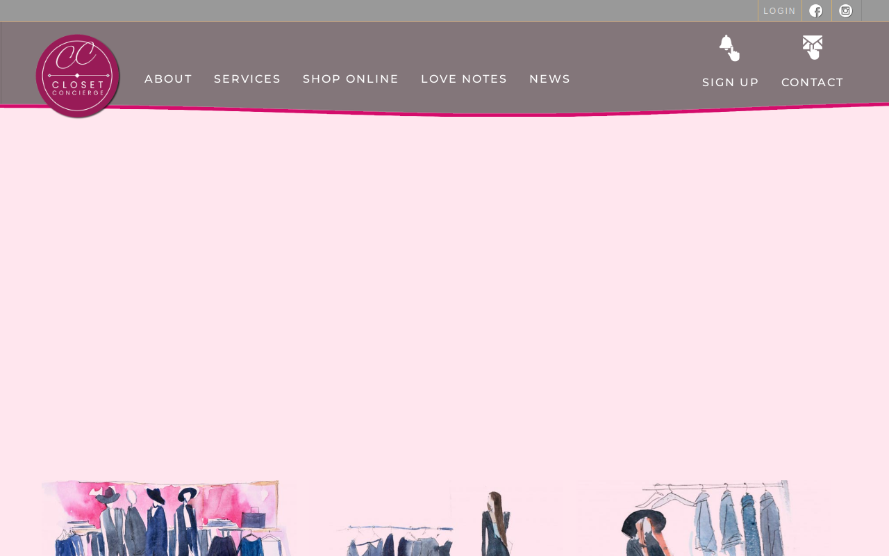 The Closet Concierge (formerly Kealyn's Kloset) website preview