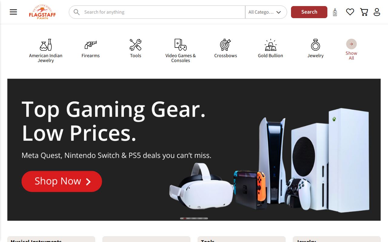 Flagstaff Pawn website preview