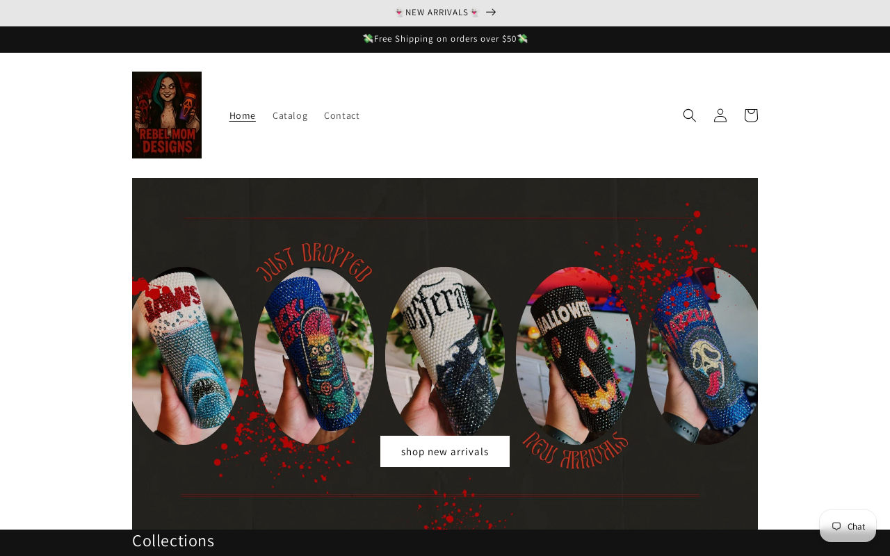 Rebel Raye's website preview