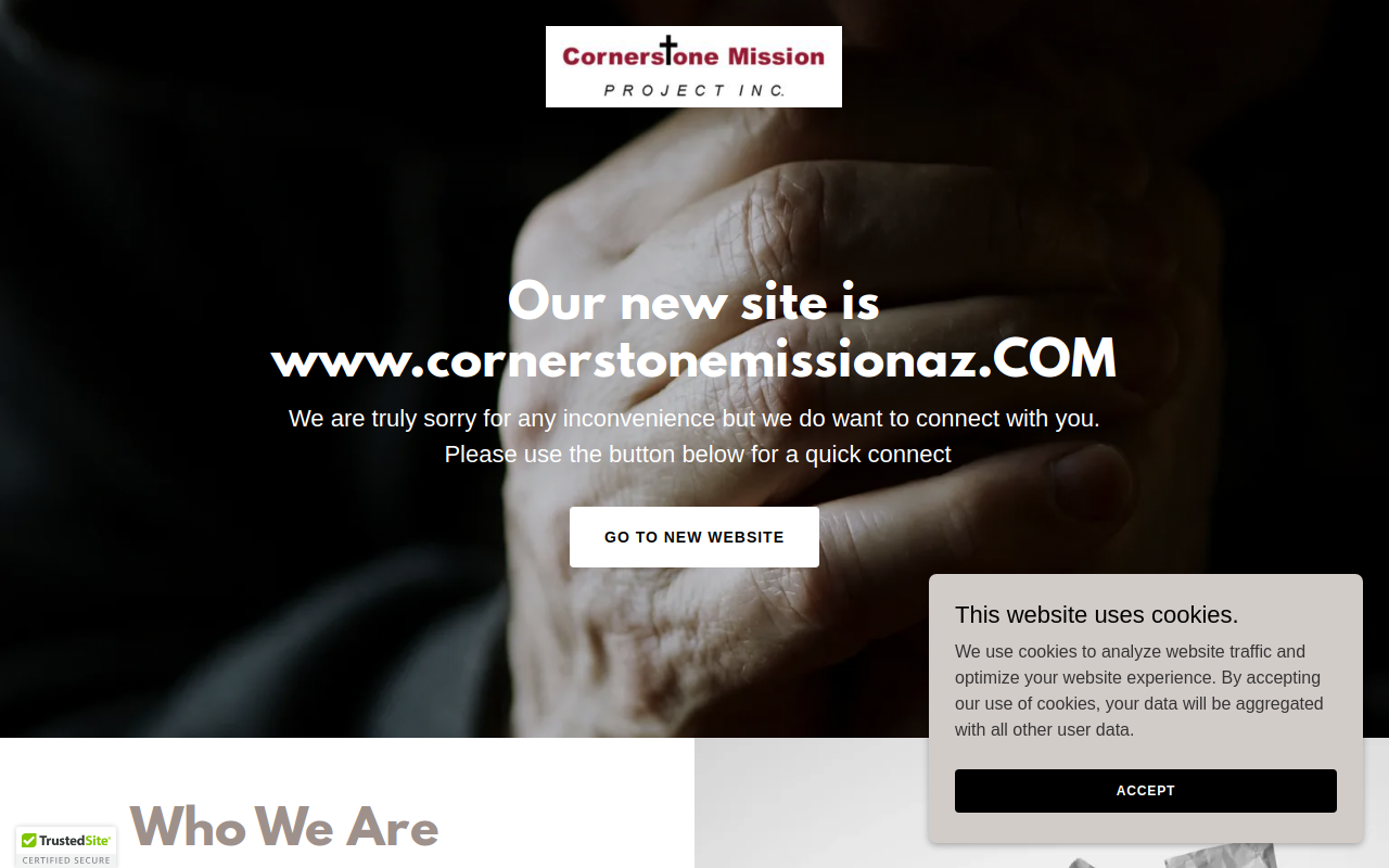 Cornerstone Mission website preview