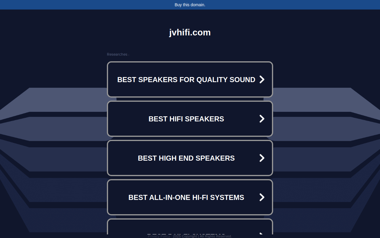 Joshua's Vintage Hi-Fi website preview