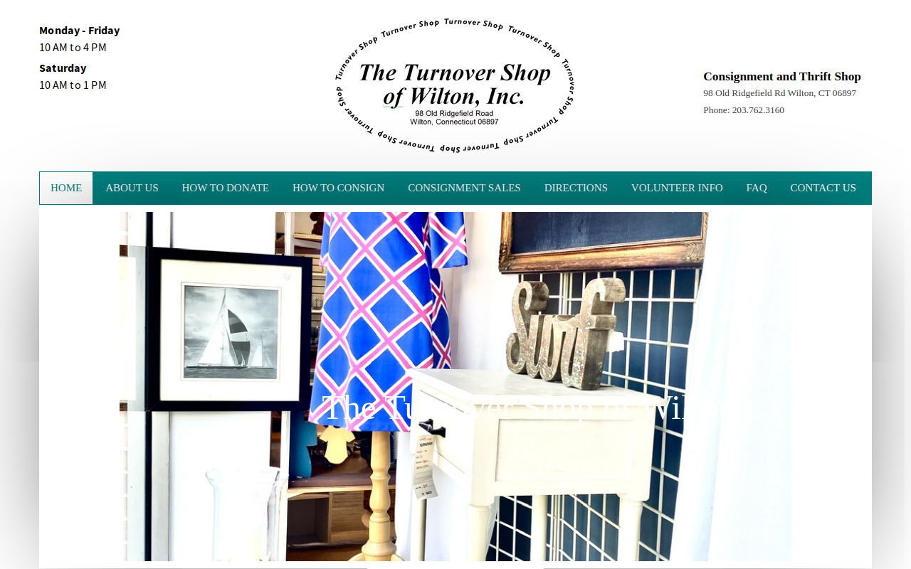 Turnover Shop website preview