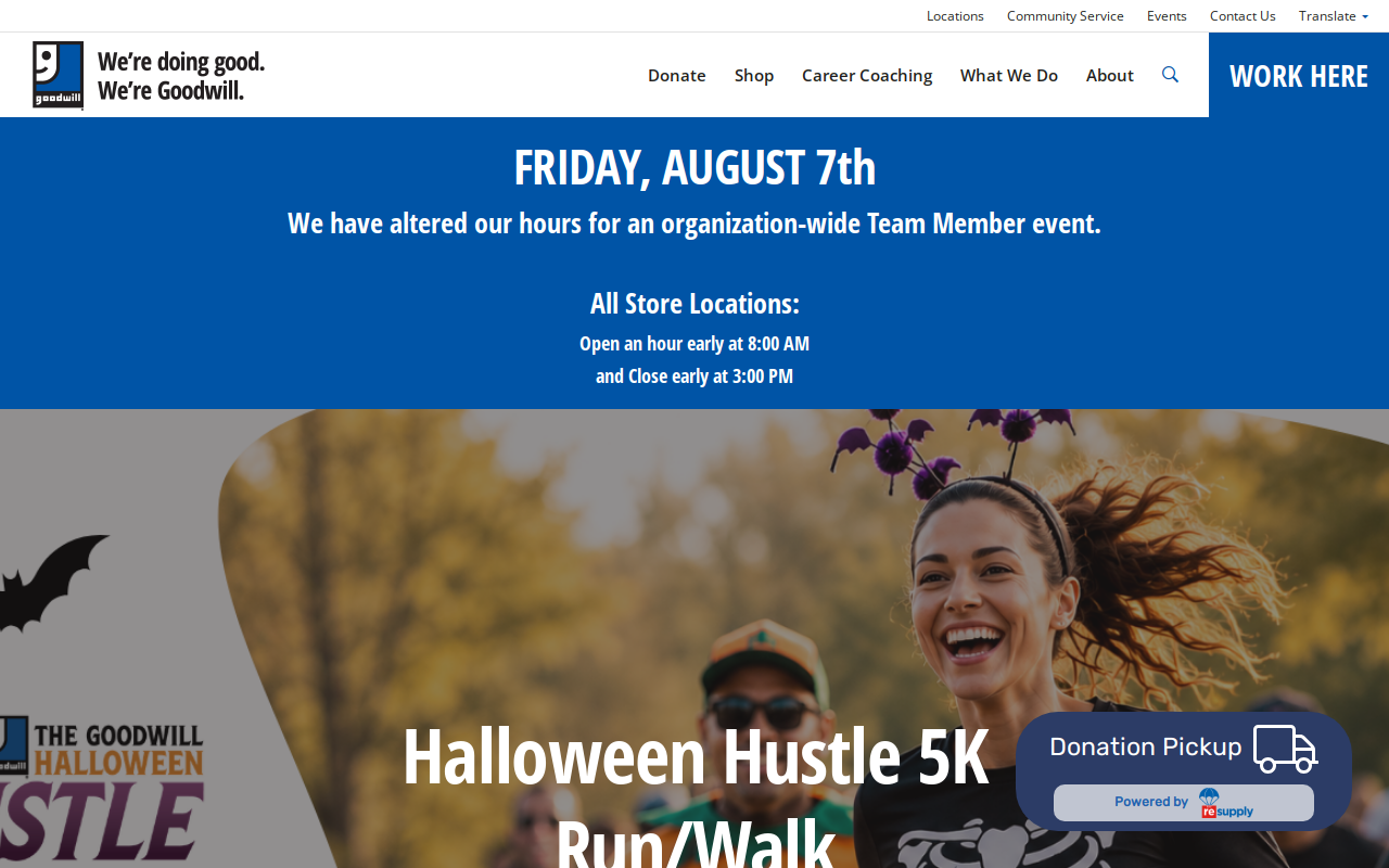 Goodwill Norwalk website preview