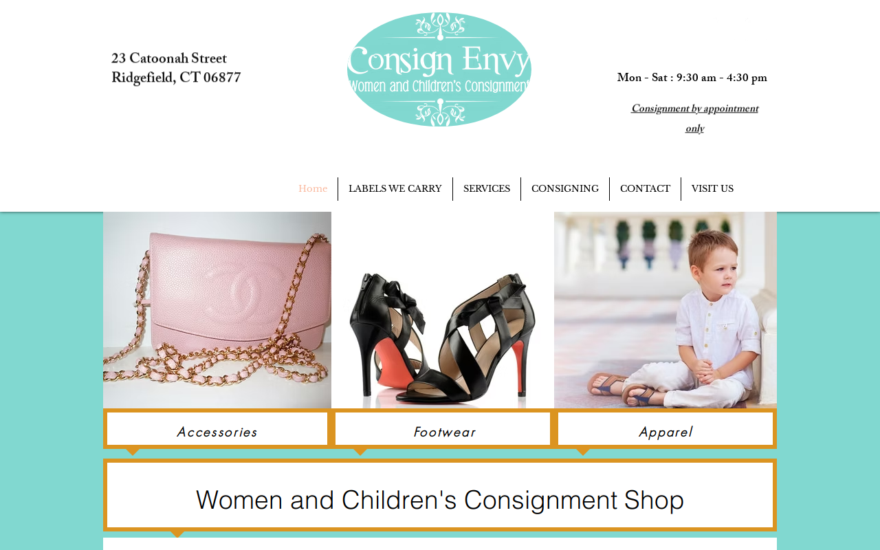 Consign Envy website preview