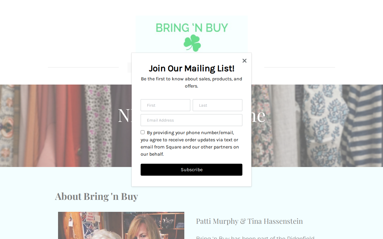 Bring and Buy website preview