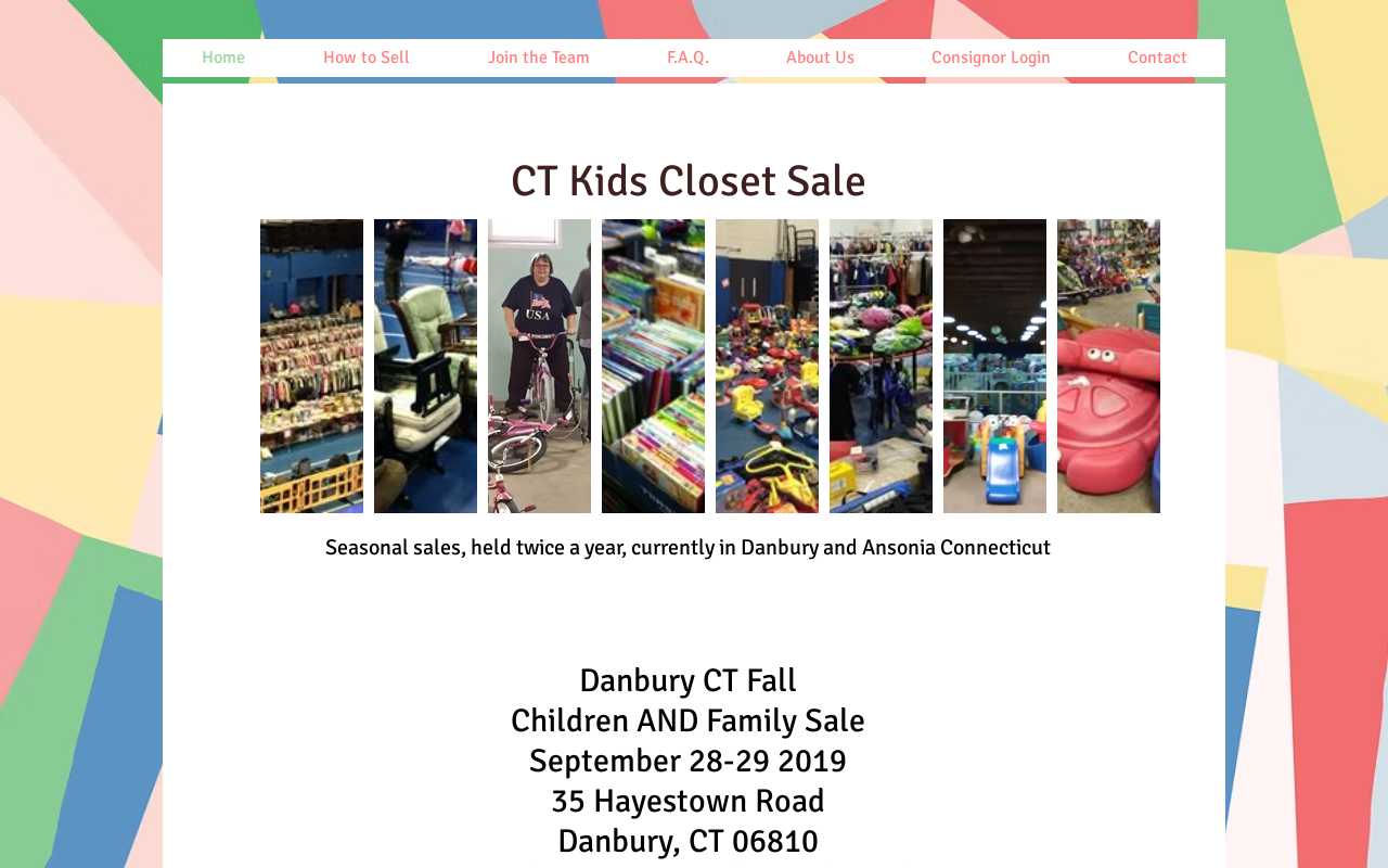 CT Kids Closet Sale website preview