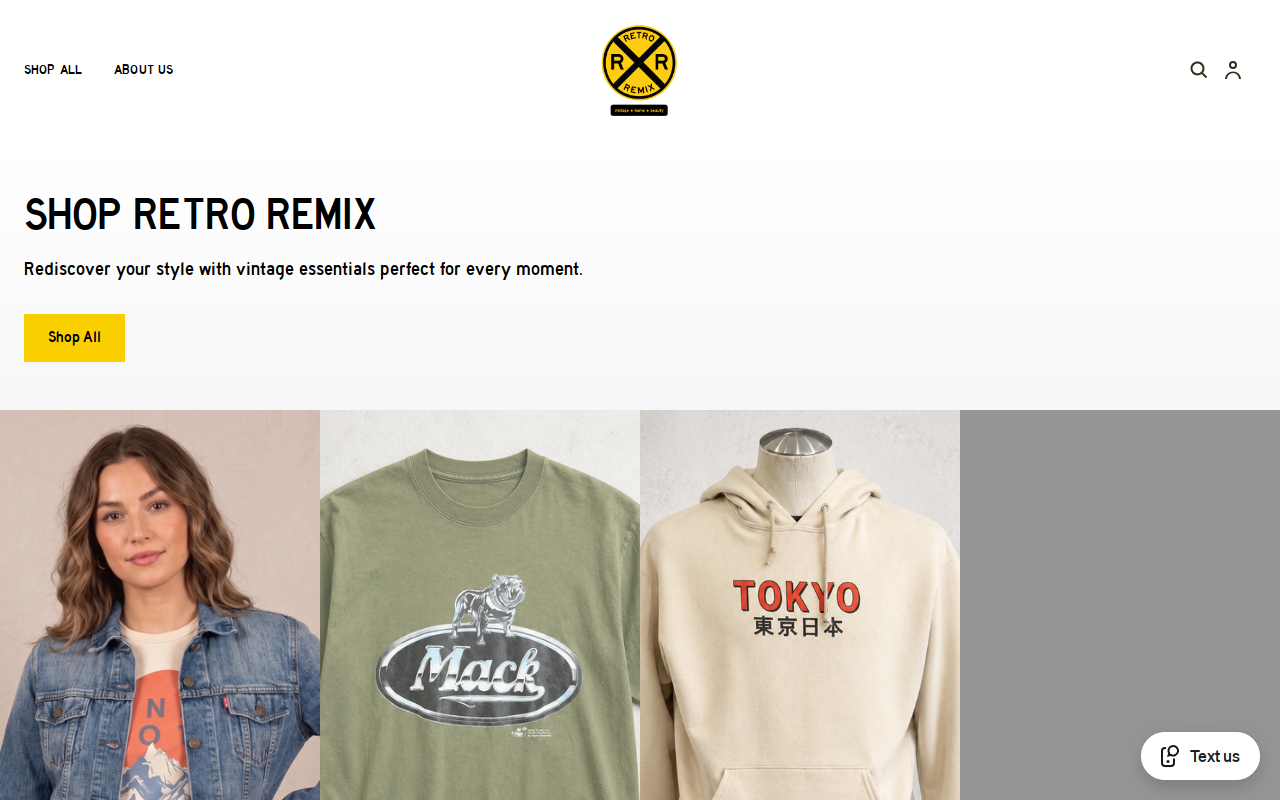 Retro Remix website preview