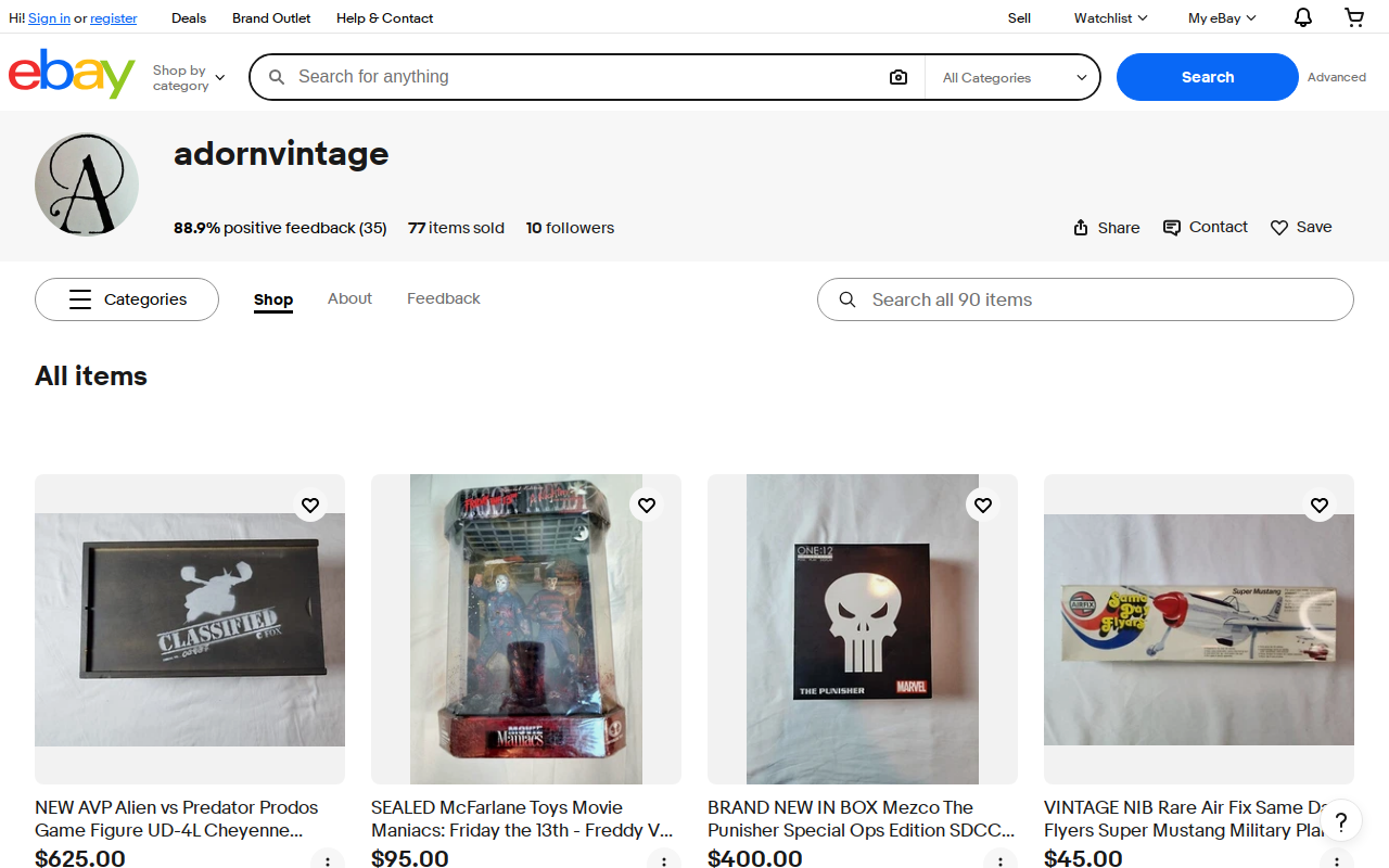 Adorn Vintage and Restoration website preview