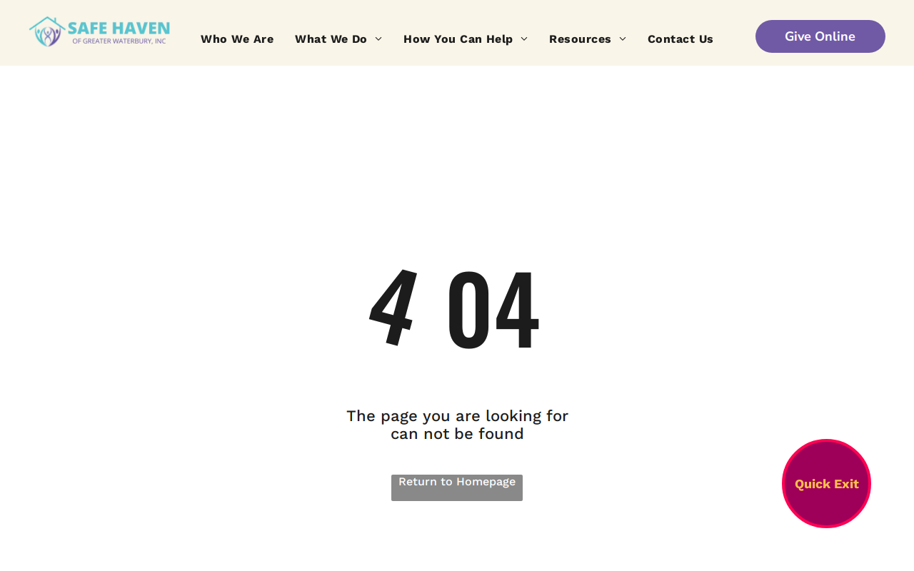 Safe Haven Thrift Shop of Southbury website preview