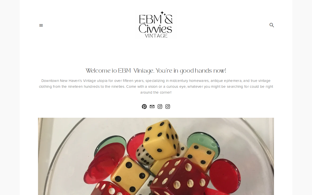 EBM Vintage New Haven website preview