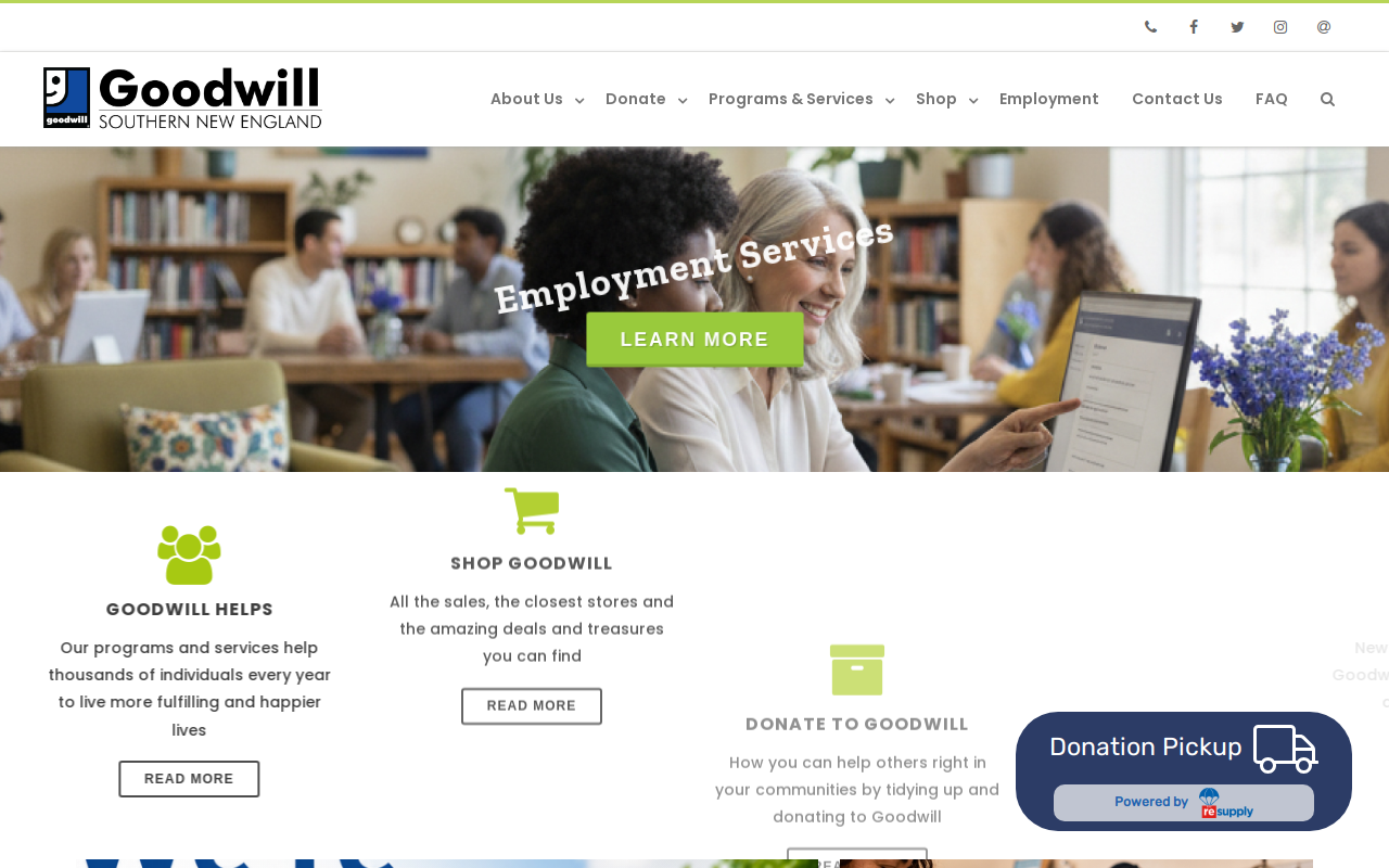 Goodwill Hamden Store And Donation Center website preview
