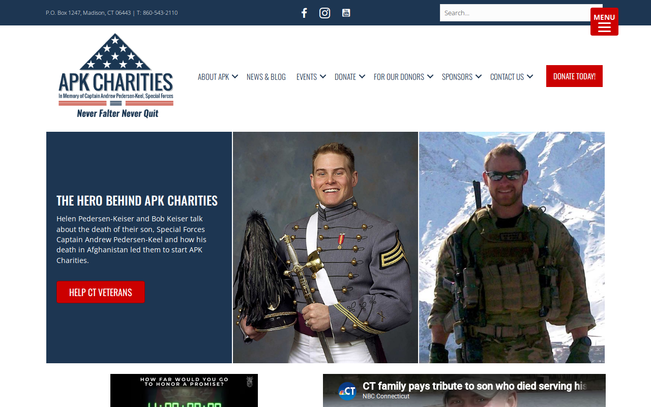 Apk Charities Desert Eagles Nest Thrift Store website preview